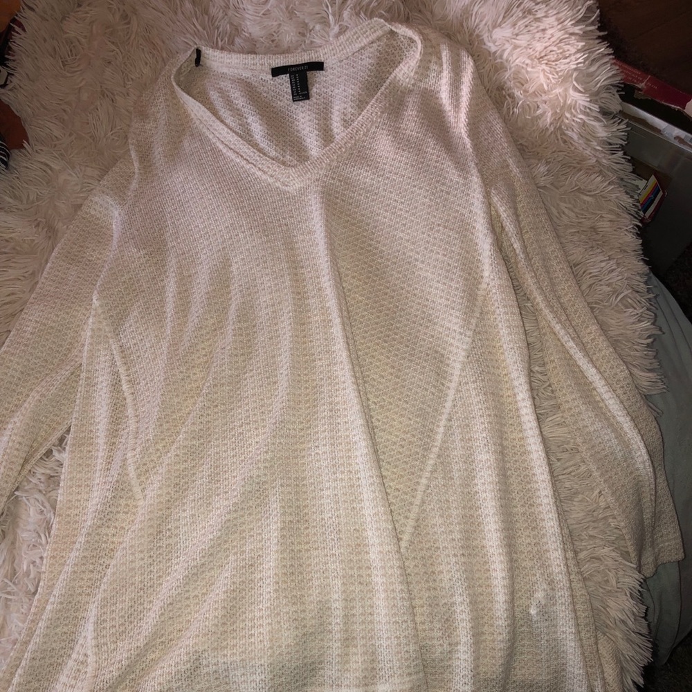 White Long Sleeve Sweater